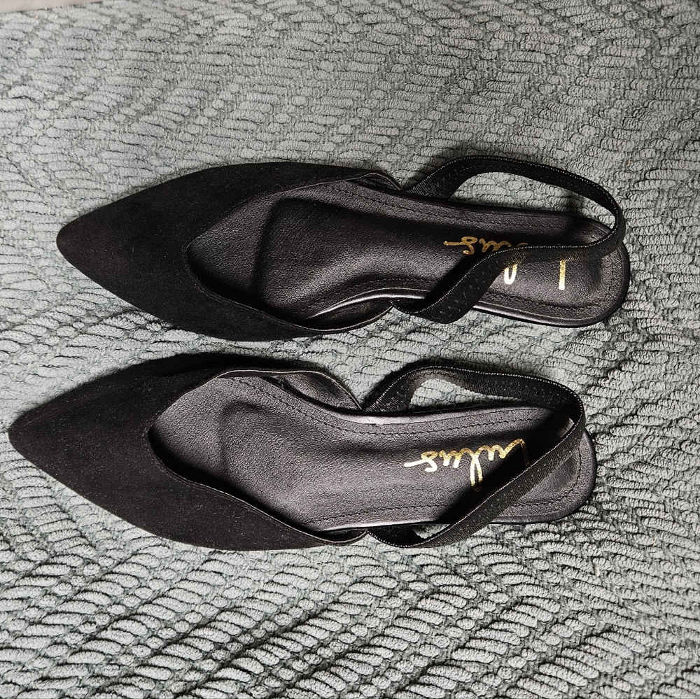 Lulus Black Women's Slingback Flats
